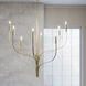 Livadia 8 Light Champagne Bronze Chandelier Ceiling Light, 1 Tier Large